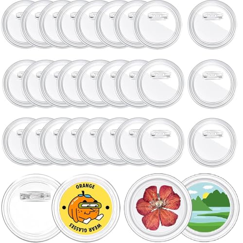 30PCS Buttons Selber Machen ohne Buttonmaschine,BetterJonny 80mm Transparente DIY Ansteckbuttons Set DIY Transparente Buttons mit Sicherheitsnadel Knöpf Anstecknadeln für Kinder Foto Kleidung Schule 30PCS Buttons Selber Machen ohne Buttonmaschine,BetterJonny 80mm Transparente DIY Ansteckbuttons Set DIY Transparente Buttons mit Sicherheitsnadel Knöpf Anstecknadeln für Kinder Foto Kleidung Schule von BetterJonny