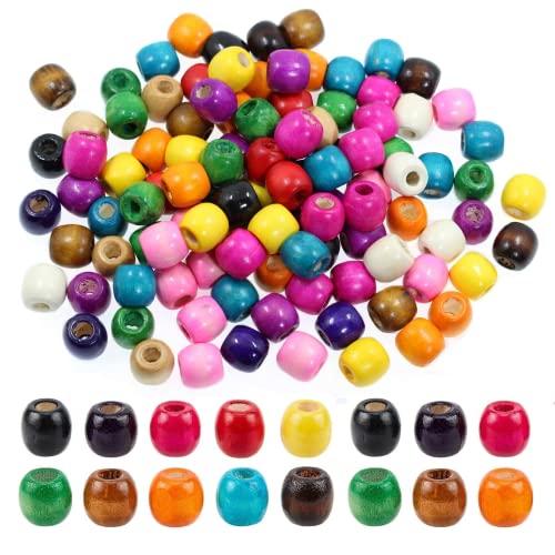 BetterJonny 400stk Holzperlen mit großem Loch, Bunte Natürliche Ovale Holzperlen Zum Auffädeln Holzkugel Abstandshalter Perlen Holzperlen Spacer Perlen Bastelnperlen für Schmuck Herstellung 12x11mm BetterJonny 400stk Holzperlen mit großem Loch, Bunte Natürliche Ovale Holzperlen Zum Auffädeln Holzkugel Abstandshalter Perlen Holzperlen Spacer Perlen Bastelnperlen für Schmuck Herstellung 12x11mm von BetterJonny