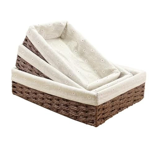 Aufbewahrungskorb, Korb Geflochten aus Papierseil, Körbchen Wickeltisch Organizer, Korb Aufbewahrung für Badezimmer Spielzeug Kinderzimmer Wohnzimmer, Kaffee Aufbewahrungskorb, Korb Geflochten aus Papierseil, Körbchen Wickeltisch Organizer, Korb Aufbewahrung für Badezimmer Spielzeug Kinderzimmer Wohnzimmer, Kaffee von Bettschlange