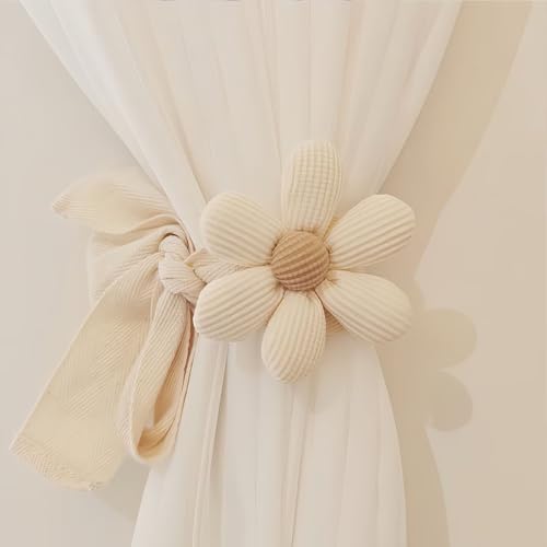 Bettschlange Vorhang Raffhalter, 2 Stück Blumen Raffhalter für vorhänge, Boho Handgestrickte Gardinenband, Gardinenhalter für Schlafzimmer Office Wohnzimmer,Weiß Bettschlange Vorhang Raffhalter, 2 Stück Blumen Raffhalter für vorhänge, Boho Handgestrickte Gardinenband, Gardinenhalter für Schlafzimmer Office Wohnzimmer,Weiß von Bettschlange