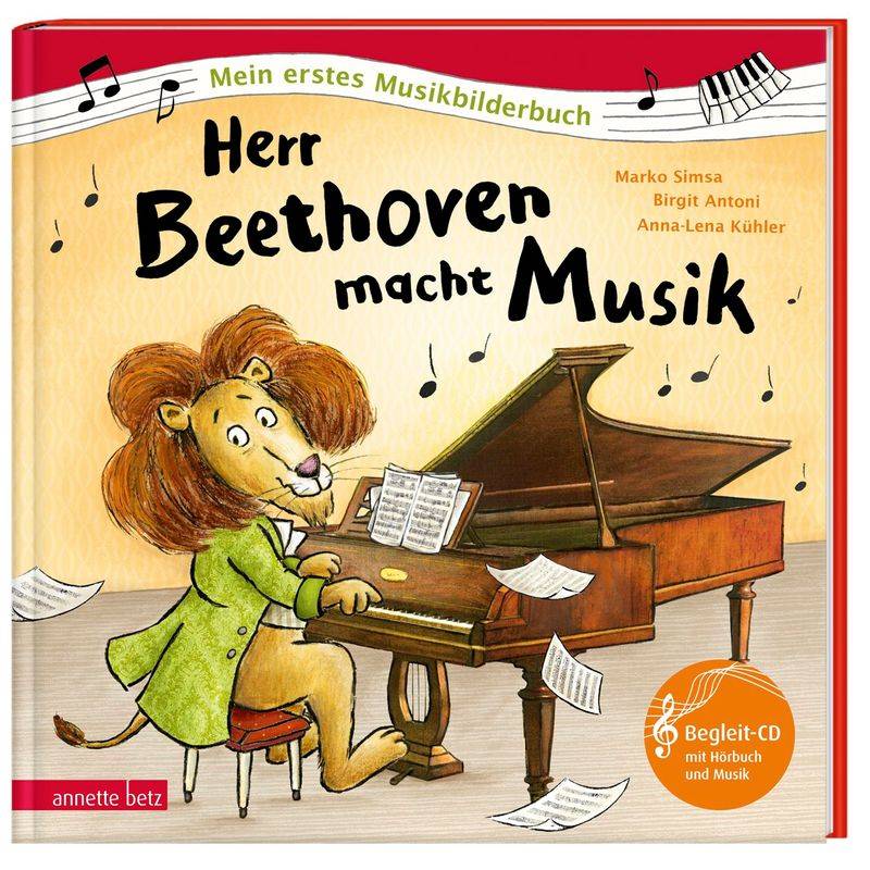 Herr Beethoven Macht Musik (Mein Erstes Musikbilderbuch Mit Cd Und Zum Streamen) - Marko Simsa, Gebunden von Betz, Wien