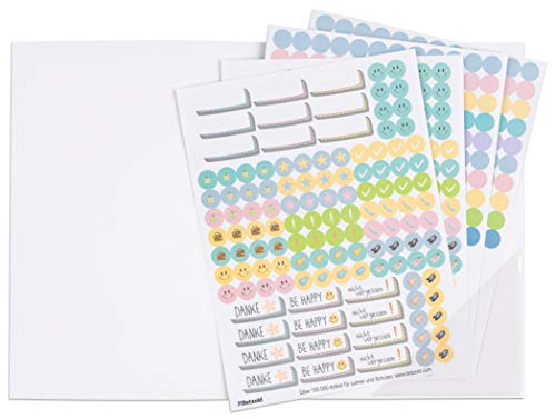 Betzold - Sticker zum Design-Schulplaner, 4 Bögen - Lehrerkalender Zubehör von Betzold