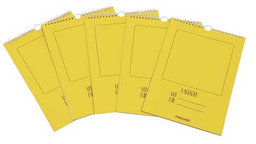 Betzold Bunte Bastelkalender - 5 Stück, Blanko-Wandkalender DIN A4 zum Selbstgestalten Betzold Bunte Bastelkalender - 5 Stück, Blanko-Wandkalender DIN A4 zum Selbstgestalten von Betzold