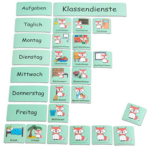 Betzold - Klassendienste-Tafelmagnete-Set - Klassenorganisation Grund-Schule von Betzold