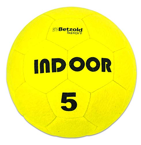 Betzold Sport - Indoor-Fußball, Hallenfußball, Größe 5 (Umfang 68-70 cm), 410-450 g, hochwertigem Nadelfilz - Trainingsfußball Hallenball Ball Training Fußballtraining von Betzold