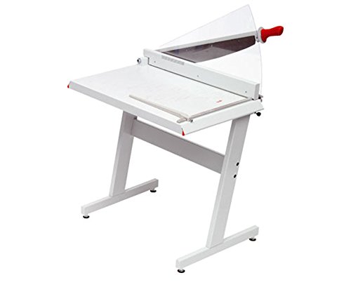 Betzold - Tisch-Papierschneidemaschine DIN A2-71 cm Schnittlänge, Stahlmesser inkl. Schutzglas und Tisch von Betzold