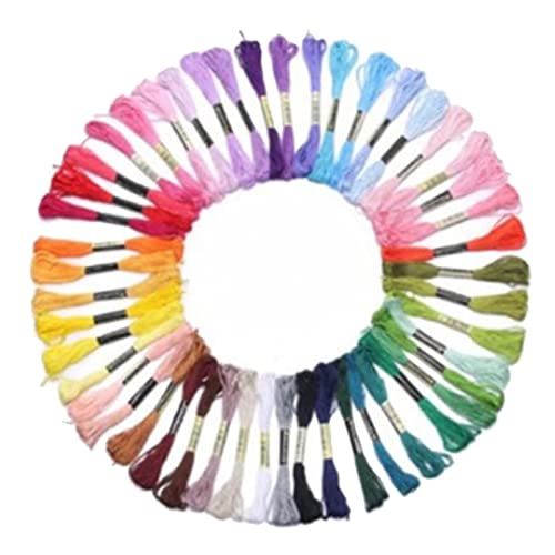 100 Farben Stickerei Floss Set, Polyester Baumwolle Weiche farbenfrohe Regenbogen -Kreuzstich -Fäden -Crafting Arts Stickschnüre Masse für DIY -Kunsthandwerk Armbänder von Beufee