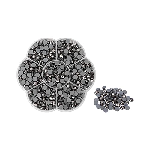 1000 PCS Bunte Nagel -Strasssteine, kleine glänzende transparente dekorative Nagelkunst -Strasssteine ​​mit Blumenschalenschachtel für das schleppende Handwerk Schmuck Mädchen (JM201 Mining Ash) von Beufee