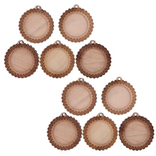 10pcs Holz Cabochon Basis, Cabochons für Schmuck, die Holzanhänger für Schmuck machen, Schlüsselketten zu basteln 10pcs Holz Cabochon Basis, Cabochons für Schmuck, die Holzanhänger für Schmuck machen, Schlüsselketten zu basteln von Beufee