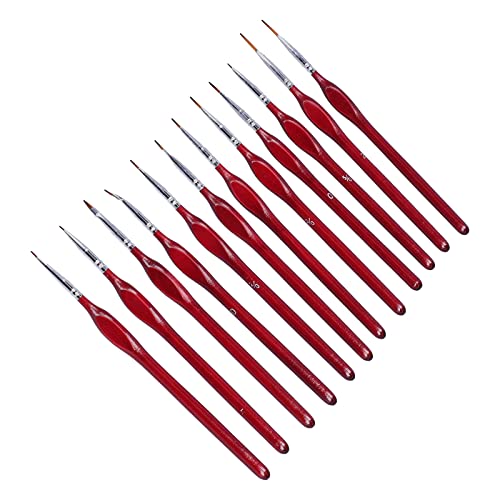 12pcs Pinselset, modellige modellige Miniaturpinsel -Pinsel Kit oder Aquarell, Nagel, Linienzeichnung 12pcs Pinselset, modellige modellige Miniaturpinsel -Pinsel Kit oder Aquarell, Nagel, Linienzeichnung von Beufee