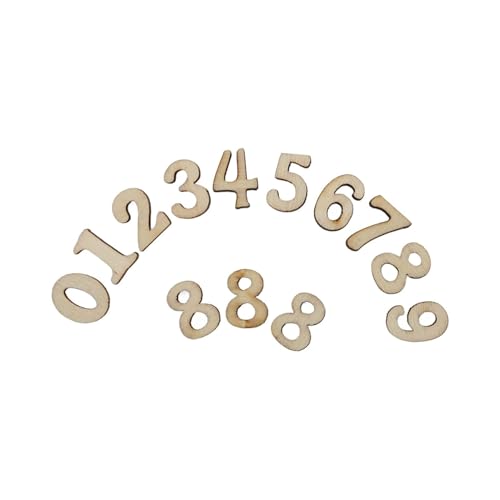 200 Stück Holzzahlen, Uhrenzahlen, Holzzahlen, kleine Holzzahlen, gemischte Holzzahlen 0–9, unvollendete Holzzahlen Tabellennummern Holzhandwerksnummern 200 Stück Holzzahlen, Uhrenzahlen, Holzzahlen, kleine Holzzahlen, gemischte Holzzahlen 0–9, unvollendete Holzzahlen Tabellennummern Holzhandwerksnummern von Beufee