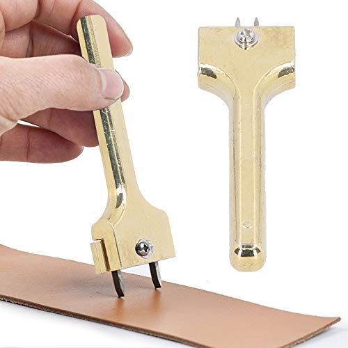 2pcs 2 Stecker Leder -Loch -Loch -Punch, Magnetknopf -Installationswerkzeug Einstellbares Gabel -Puncher Leder -Werkzeug für Lederfahrzeuge (Gold) von Beufee