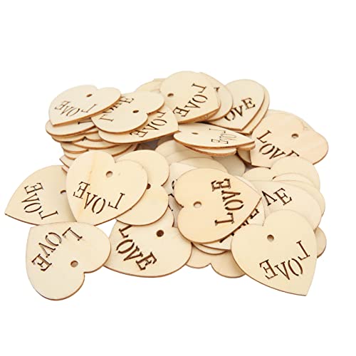 50 Stück Liebesherz-Scheiben aus Holz, unlackiert, blanko, herzförmige Holzscheiben, Scheiben, blanko, Namensschilder, Holzetiketten, Holzherzen zum Basteln 50 Stück Liebesherz-Scheiben aus Holz, unlackiert, blanko, herzförmige Holzscheiben, Scheiben, blanko, Namensschilder, Holzetiketten, Holzherzen zum Basteln von Beufee