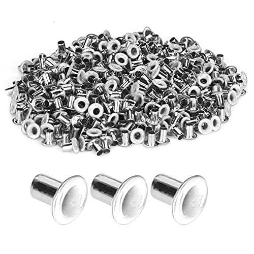 500pcs Grommet Öten Kit, 2 mm inneres Loch farbenfrohe Messing Metall Stoff Leder Loch Ölungen und Tatsache für Bekleidungsschuhe Bag DIY Bastelhandwerk (White) von Beufee