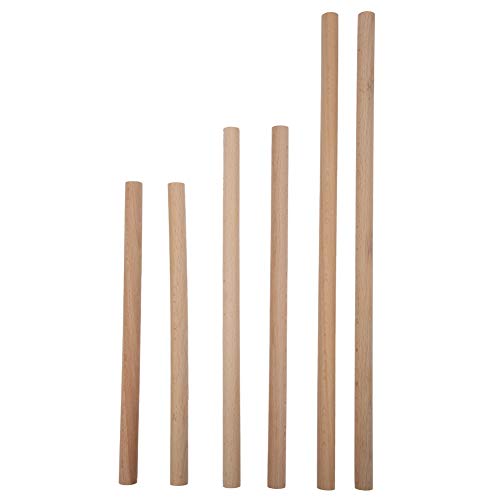 6 PCs Holz Wandteppichstangen, runde Buchenholz -Strickwerkzeug Holzstangen für Handwerk Wandteppiche 6 PCs Holz Wandteppichstangen, runde Buchenholz -Strickwerkzeug Holzstangen für Handwerk Wandteppiche von Beufee