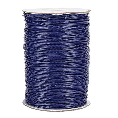 BEUFEE 160 m Yards Nylonkabel, geflochtener Fadenverkleidungs -Schnur -Faden für chinesisches Knoten -Halskettenschmuck, das Makramé -Perlen Macht (26# Navy Blue) von Beufee