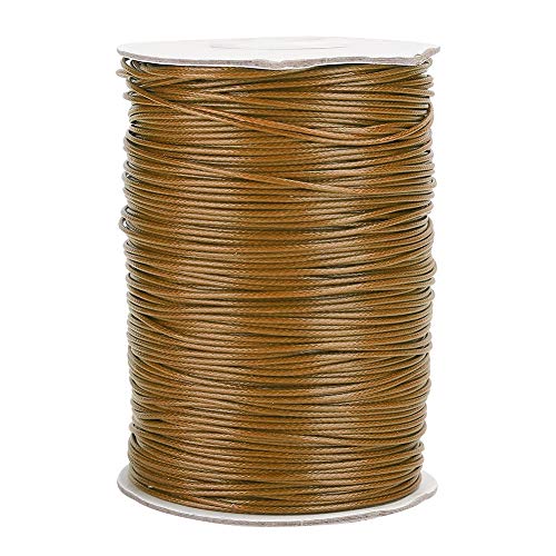 BEUFEE 160 m Yards Nylonkabel, geflochtener Fadenverkleidungs -Schnur -Faden für chinesisches Knoten -Halskettenschmuck, das Makramé -Perlen Macht (8# Brown) von Beufee