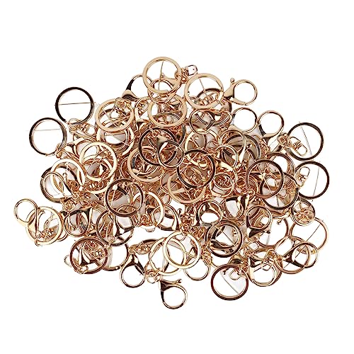 BEUFEE 50 PCS Schwenkschnapphaken mit Schlüsselringen, Schlüsselketten -Clip -Haken Lanyard Hummerkrallenverschlüsse für Keychains Schmuckkunsthandwerk BEUFEE 50 PCS Schwenkschnapphaken mit Schlüsselringen, Schlüsselketten -Clip -Haken Lanyard Hummerkrallenverschlüsse für Keychains Schmuckkunsthandwerk von Beufee