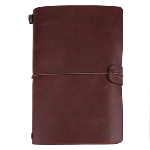 Beufee PU Leather Journal Notebook, Vintage Travel Notebook Personalisierte Journal Tagebuchplaner nachfüllbarer Notizbuch für Männer Frauen (Dunkel ertrinken) von Beufee