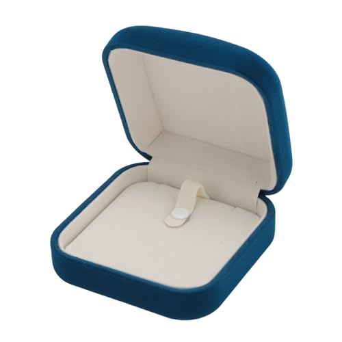 Beufee Samt Halskette Anhänger Schmuck Geschenkboxen Ohrring Box, luxuriöse modische blaue Schmuckaufbewahrung Vitrine für Weihnachten, Hochzeit, Verlobung, Vorschlag, Geburtstag, (Caja de pulsera) Beufee Samt Halskette Anhänger Schmuck Geschenkboxen Ohrring Box, luxuriöse modische blaue Schmuckaufbewahrung Vitrine für Weihnachten, Hochzeit, Verlobung, Vorschlag, Geburtstag, (Caja de pulsera) von Beufee