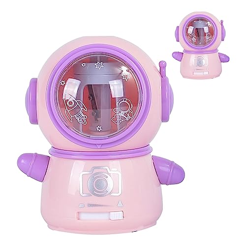 Cartoon Electric Bencil Spitzer, automatisch farbiger Bleistiftschärfer Zwei Stromversorgungsmodi mit Datenkabel für Home Office School (Rosa) von Beufee