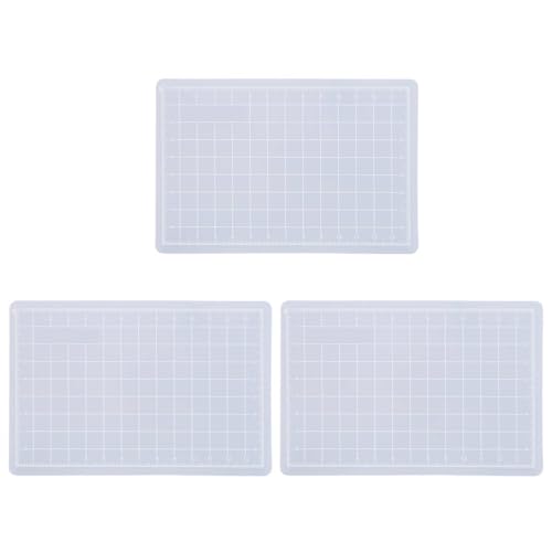 Flexible Schneidebretter, 3pcs durchscheinende Nicht -Schlupf -Schneidematte Papier Schneidebad basteln klare Handwerksmatten für Aufkleber (15x10cm) von Beufee