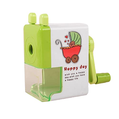 Handbuch Bleistiftspitzer, Mini Cute Hand Kurbelstifte Schärfer für das Häuserbüro im Klassenzimmer (Klingenkatze) (Blade Giraffe) (Klingenauto) von Beufee