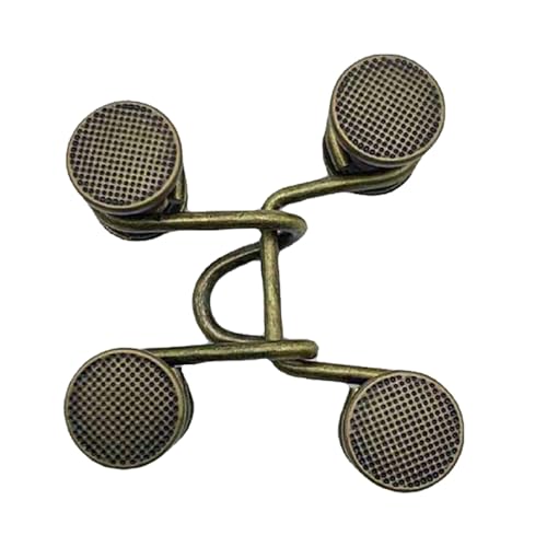 Hose Taille Straffung, verstellbare Taillenschnalle Keine Nähteile Einstellungsschnalle Abnehmbare dekorative Clips für lose Jeans oder Röcke (Bronzeraster) von Beufee
