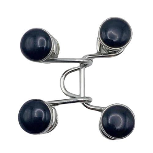 Hose Taille Straffung, verstellbare Taillenschnalle Keine Nähteile Einstellungsschnalle Abnehmbare dekorative Clips für lose Jeans oder Röcke (Schwarze Perle) von Beufee