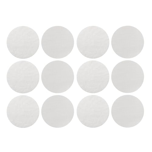 Klebeband, 6pcs Haken- und Schleifenverbessere Nicht -Slip -Kissen -Pads runden selbstklebende Rückenhaken- und Loop Gripper Montage Pad für Automatten (Weiß) von Beufee