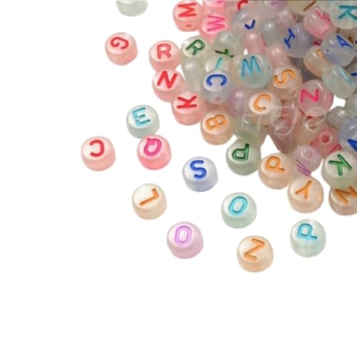 Leuchten Sie die dunklen Buchstabenperlen, 600pcs Acryl -Multicolor -Buchstaben rund Perle für DIY Handgefertigte Schmuckarmbandkette 4x7mmmm Leuchten Sie die dunklen Buchstabenperlen, 600pcs Acryl -Multicolor -Buchstaben rund Perle für DIY Handgefertigte Schmuckarmbandkette 4x7mmmm von Beufee