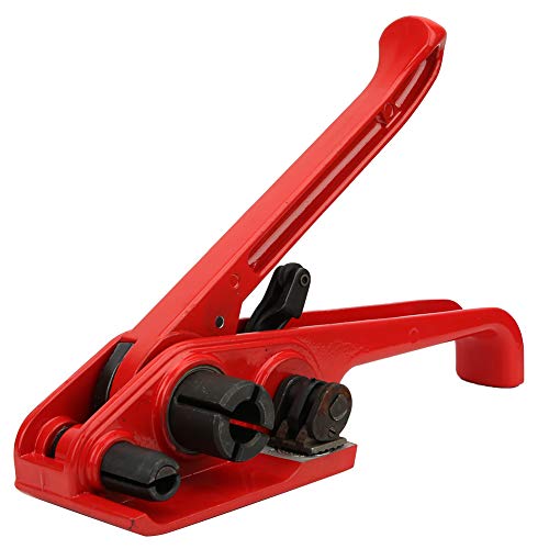 Manuelle Schnallgeräte, rot dichtungsloser Spannerschnüre -Schnüre -Schnüre -Schnellentwickler und Cutter für 16 bis 19 mm PET/PP -Klebeband von Beufee