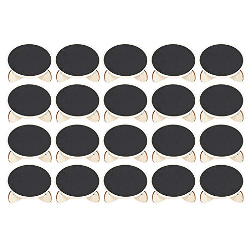 Mini-Kreidetafelschilder, 20 Stück Tischkarten aus Holz mit Staffeleien, kleine ovale Kreidetafeln, Tafel, Lebensmitteletiketten, Nachrichtentafelschilder für Partys Mini-Kreidetafelschilder, 20 Stück Tischkarten aus Holz mit Staffeleien, kleine ovale Kreidetafeln, Tafel, Lebensmitteletiketten, Nachrichtentafelschilder für Partys von Beufee