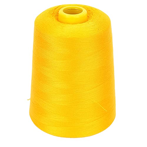 Nähfäden Kits, 8000 Yards mehrere farbige Polyesterfadenspulen für DIY Stickmaschine Projekt (385 Gelb) von Beufee