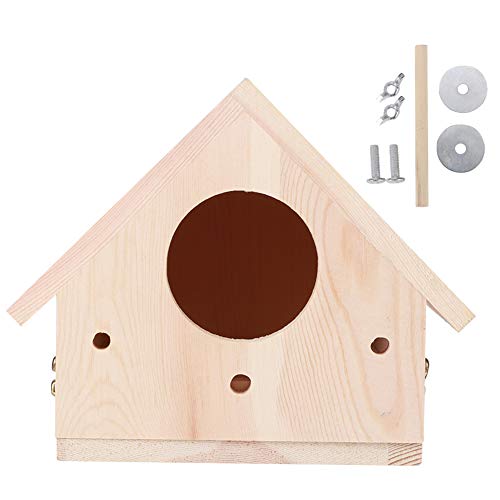 Outdoor Holz Vogelhaus, Vogelhaus Nester Käfigverzierung für Garten Innenhof Home Dekoration von Beufee