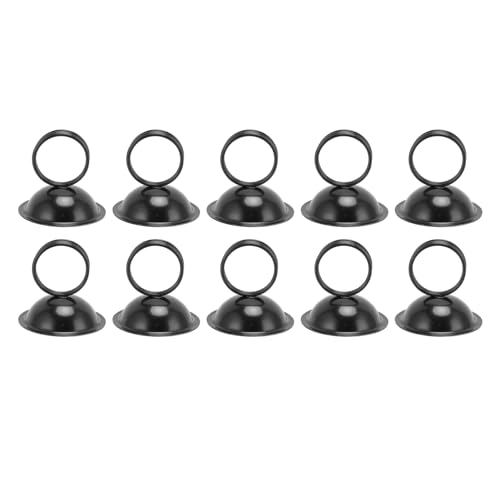 Tischnummernhalter, 10pcs Place Kartenhalter Bildname Menü Clips Memo Notiz Karten stehen Metalldraht Bild Anzeige für Hochzeit (Schwarz) von Beufee