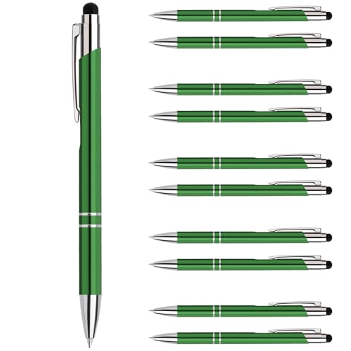 20 stück Kugelschreiber,Geschenk für lehrerin,Ergonomische Schreibstifte Set,Mit Touchscreen-Funktion Klickkugelschreiber,Grün Kugelschreiber mit Blaue Mine 20 stück Kugelschreiber,Geschenk für lehrerin,Ergonomische Schreibstifte Set,Mit Touchscreen-Funktion Klickkugelschreiber,Grün Kugelschreiber mit Blaue Mine von Beutrain