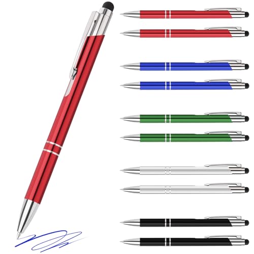 20 stück Kugelschreiber,Geschenk für lehrerin,Ergonomische Schreibstifte Set,Mit Touchscreen-Funktion Klickkugelschreiber,Rot Kugelschreiber mit Blaue Mine 20 stück Kugelschreiber,Geschenk für lehrerin,Ergonomische Schreibstifte Set,Mit Touchscreen-Funktion Klickkugelschreiber,Rot Kugelschreiber mit Blaue Mine von Beutrain