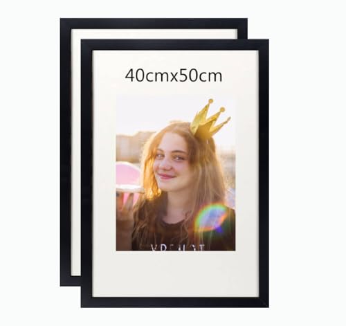 2er Set 40x50cm Bilderrahmen, MDF-Rahmen,Rahmen aus holz,Frame 40x50cm,Wand Bilderrahmen Moderner Fotorahmen,Perfekt zum Verschenken,Schwarz von Beutrain