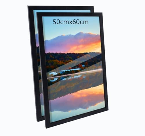2er Set 50x60cm Bilderrahmen, MDF-Rahmen,Rahmen aus holz,Frame 50x60cm,Wand Bilderrahmen Moderner Fotorahmen,Perfekt zum Verschenken,Schwarz 2er Set 50x60cm Bilderrahmen, MDF-Rahmen,Rahmen aus holz,Frame 50x60cm,Wand Bilderrahmen Moderner Fotorahmen,Perfekt zum Verschenken,Schwarz von Beutrain