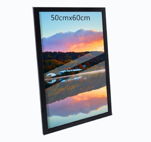 50x60cm Bilderrahmen, MDF-Rahmen,Rahmen aus holz,Frame 50x60cm,Wand Bilderrahmen Moderner Fotorahmen,Perfekt zum Verschenken,Schwarz von Beutrain