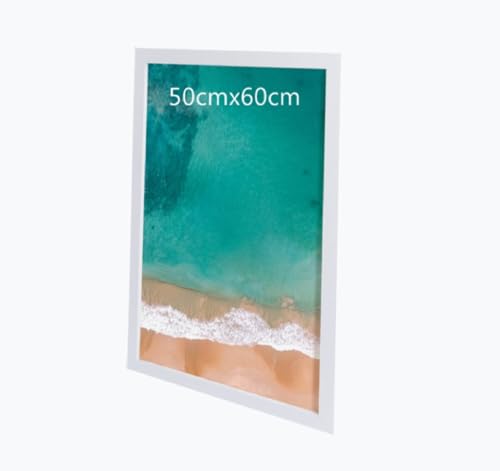50x60cm Bilderrahmen, MDF-Rahmen,Rahmen aus holz,Frame 50x60cm,Wand Bilderrahmen Moderner Fotorahmen,Perfekt zum Verschenken,Weiß von Beutrain