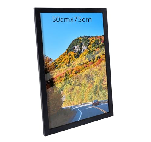 50x75cm Bilderrahmen, MDF-Rahmen,Rahmen aus holz,Frame 50x75cm,Wand Bilderrahmen Moderner Fotorahmen,Perfekt zum Verschenken,Schwarz von Beutrain