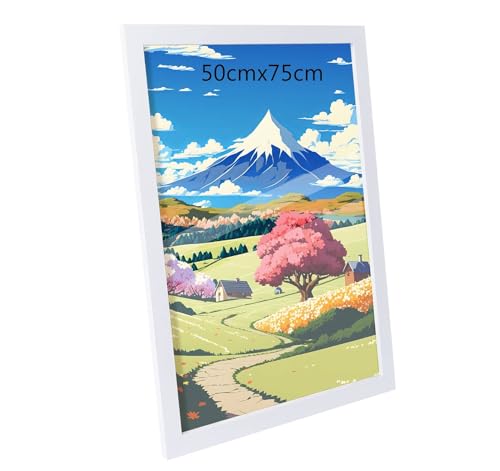 50x75cm Bilderrahmen, MDF-Rahmen,Rahmen aus holz,Frame 50x75cm,Wand Bilderrahmen Moderner Fotorahmen,Perfekt zum Verschenken,Weiß von Beutrain