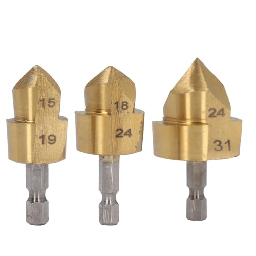 3-teiliges Set PPR Hebebohrer – 1/4 Zoll Sechskantschaft, Wasserrohr-Erweiterungsbohrer, Lochöffner, Expander 3-teiliges Set PPR Hebebohrer – 1/4 Zoll Sechskantschaft, Wasserrohr-Erweiterungsbohrer, Lochöffner, Expander von Bewinner