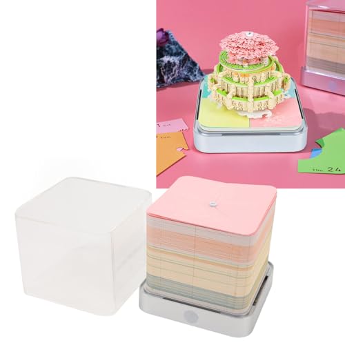 3D-Notizblock-Kunstkalender 2025, 3D-Kalender Zum Abreißen, Papierskulptur, Notizblock, DIY-Notizen, Zeitmesser-Kalender, Abreißbare Haftnotizen, Notizblock-Kalenderskulptur für von Bewinner