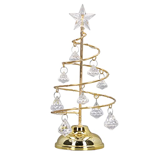 Bewinner Weihnachtsbaum-Tischlampe, Kristall-LED-Weihnachtsbaum-Lampen-Dekoration für Tischeingang, Weihnachtsdekoration, Weihnachts-Tischdekoration, Geschenke für Hochzeit, Geburtstag von Bewinner