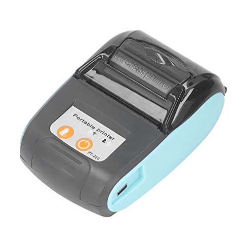 Bluetooth-Belegdrucker, Tragbarer 58-mm-Mini-Thermo-Pos-Drucker, Mobiler Kabelloser Thermodrucker für Restaurantverkäufe, Einzelhandel, Kompatibel mit Android (Ohne Aufbewahrungstasche) von Bewinner