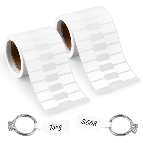 Bewudy 1000 Stück Preisschilder Anhänger Klein, Selbstklebende Schmuck Preisschilder Aufkleber 21 x 12 mm Preisetiketten Weiß Blanko Schmucketiketten Aufkleber für Halskette Ohrringe Armband Ring Bewudy 1000 Stück Preisschilder Anhänger Klein, Selbstklebende Schmuck Preisschilder Aufkleber 21 x 12 mm Preisetiketten Weiß Blanko Schmucketiketten Aufkleber für Halskette Ohrringe Armband Ring von Bewudy