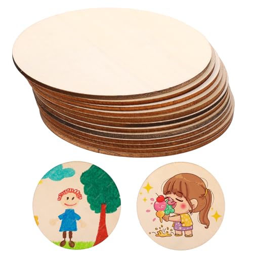 Bewudy 12 Stück Holzscheiben zum Basteln, Runde Holzscheibe 10cm, Naturholzscheiben Holzplatten zum Basteln 2 mm Dick Holzplatte Rund Bastelholzplatten zum Basteln Gravieren Brennen Malen DIY Kunst Bewudy 12 Stück Holzscheiben zum Basteln, Runde Holzscheibe 10cm, Naturholzscheiben Holzplatten zum Basteln 2 mm Dick Holzplatte Rund Bastelholzplatten zum Basteln Gravieren Brennen Malen DIY Kunst von Bewudy